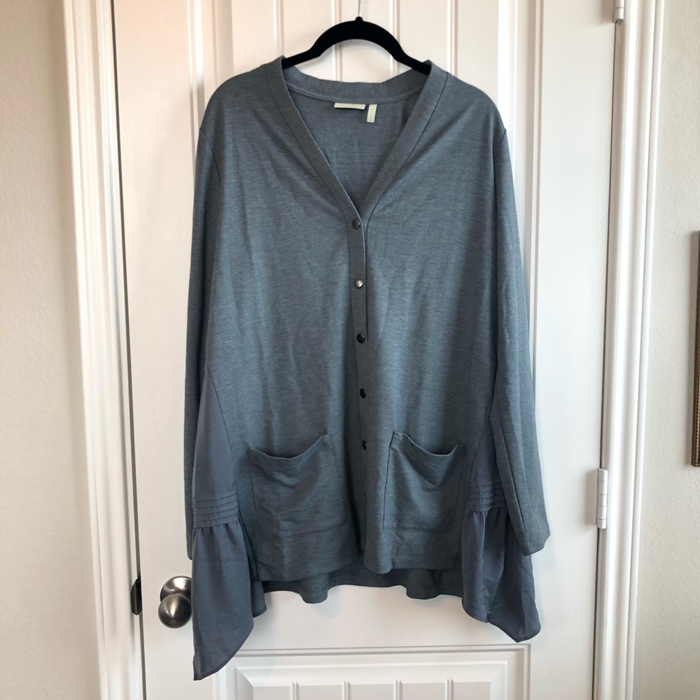 Logo Lounge slate grey cardigan jacket size M
